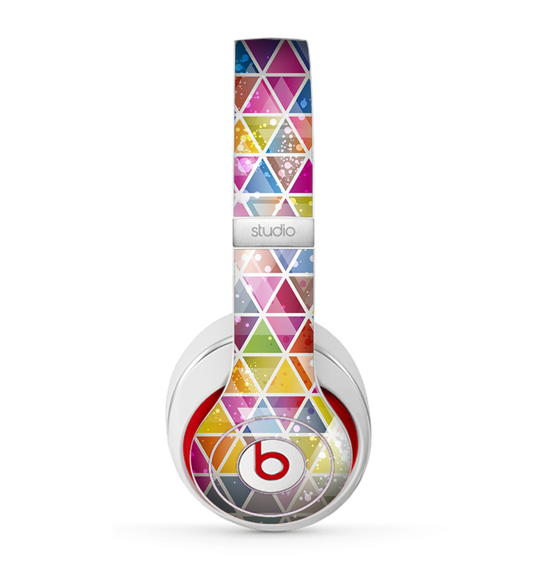 The Colorful Abstract Stacked Triangles Skin for the Beats by Dre Studio (2013+ Version) Headphones