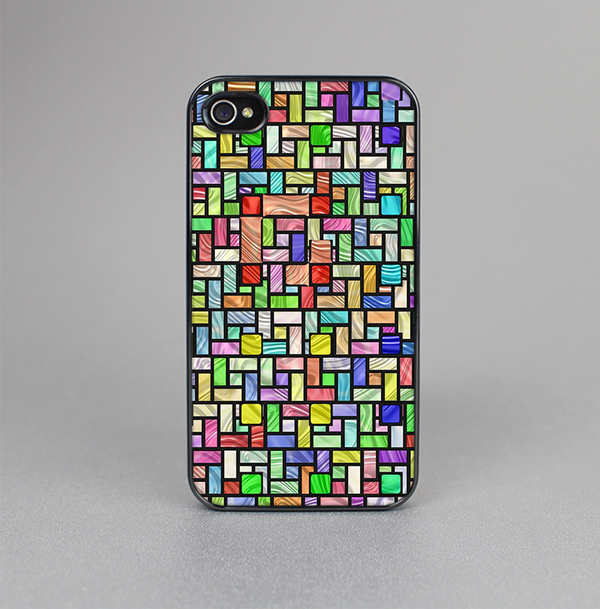 The Colorful Abstract Tiled Skin-Sert for the Apple iPhone 4-4s Skin-Sert Case