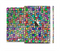 The Colorful Abstract Tiled Full Body Skin Set for the Apple iPad Mini 3