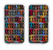 The Colorful Anchor Vector Collage Pattern Apple iPhone 6 Plus LifeProof Nuud Case Skin Set