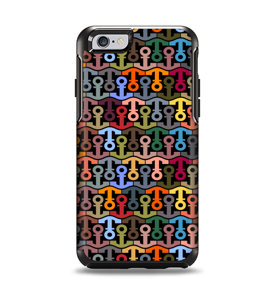 The Colorful Anchor Vector Collage Pattern Apple iPhone 6 Otterbox Symmetry Case Skin Set
