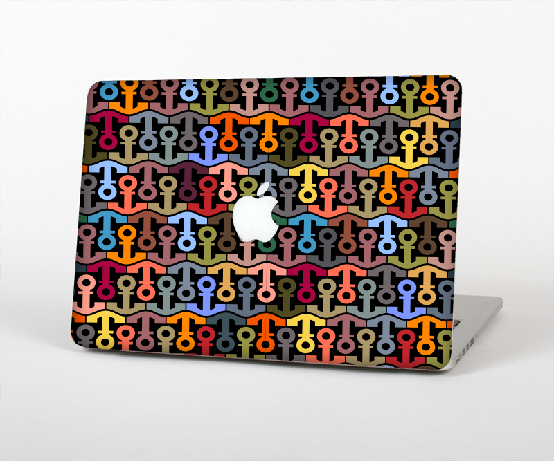 The Colorful Anchor Vector Collage Pattern Skin for the Apple MacBook Pro 13"  (A1278)