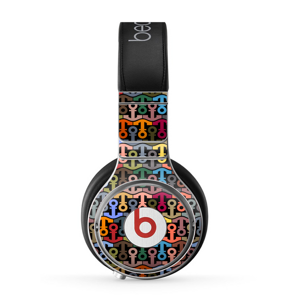 The Colorful Anchor Vector Collage Pattern Skin for the Beats by Dre Pro Headphones