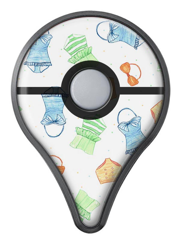 The Colorful Bathing Suit Pattern Pokémon GO Plus Vinyl Protective Decal Skin Kit
