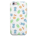 The Colorful Bathing Suit Pattern iPhone 6/6s or 6/6s Plus 2-Piece Hybrid INK-Fuzed Case