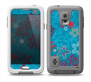 The Colorful Blue and Red Starfish Shapes Skin for the Samsung Galaxy S5 frē LifeProof Case