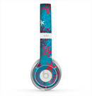The Colorful Blue and Red Starfish Shapes Skin for the Beats by Dre Solo 2 Headphones