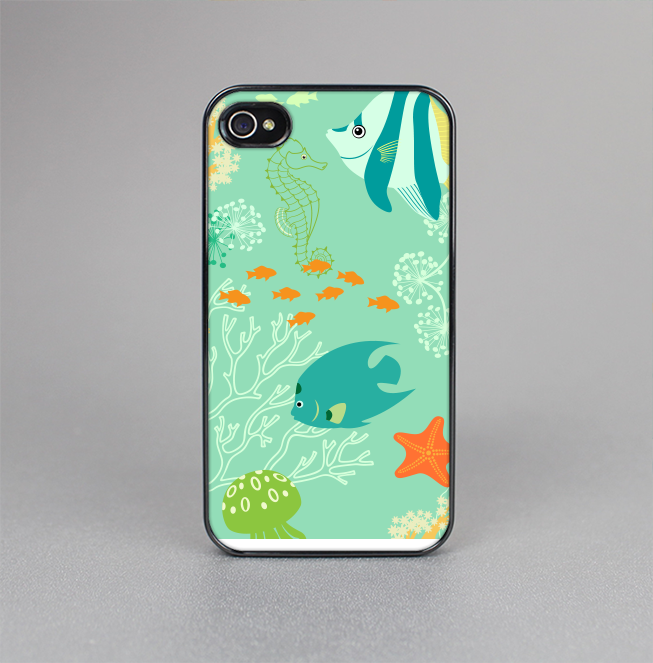 The Colorful Bright Saltwater Fish Skin-Sert for the Apple iPhone 4-4s Skin-Sert Case