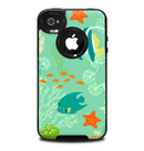 The Colorful Bright Saltwater Fish Skin for the iPhone 4-4s OtterBox Commuter Case