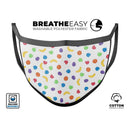 The Colorful Candle Spill  - Made in USA Mouth Cover Unisex Anti-Dust Cotton Blend Reusable & Washable Face Mask with Adjustable Sizing for Adult or Child
