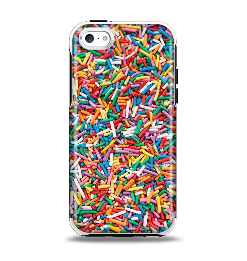The Colorful Candy Sprinkles Apple iPhone 5c Otterbox Symmetry Case Skin Set