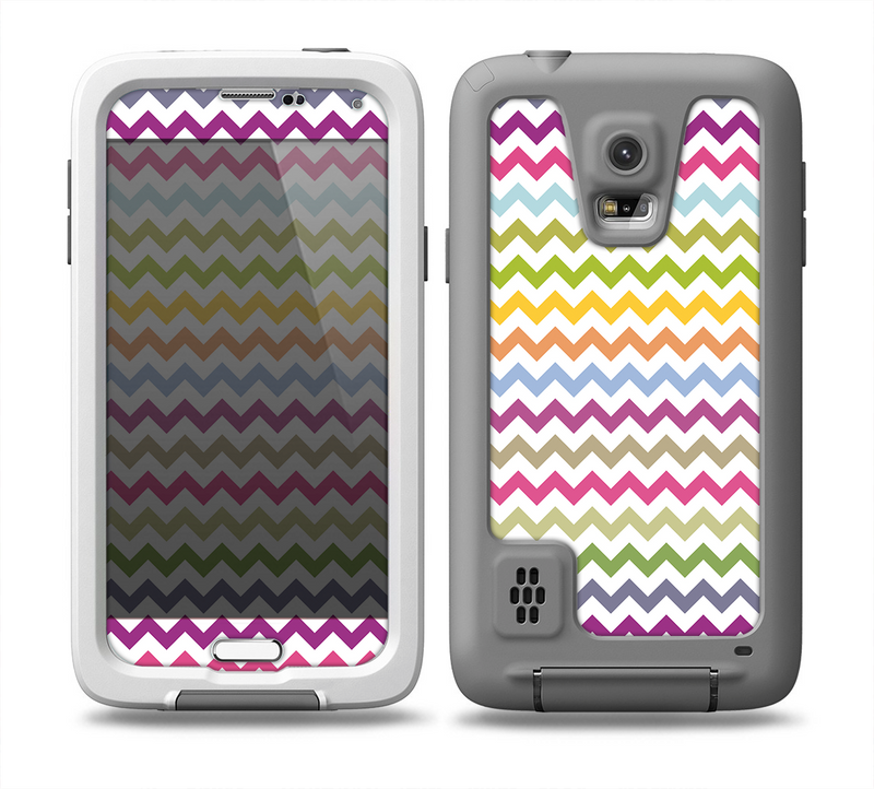 The Colorful Chevron Pattern Skin for the Samsung Galaxy S5 frē LifeProof Case