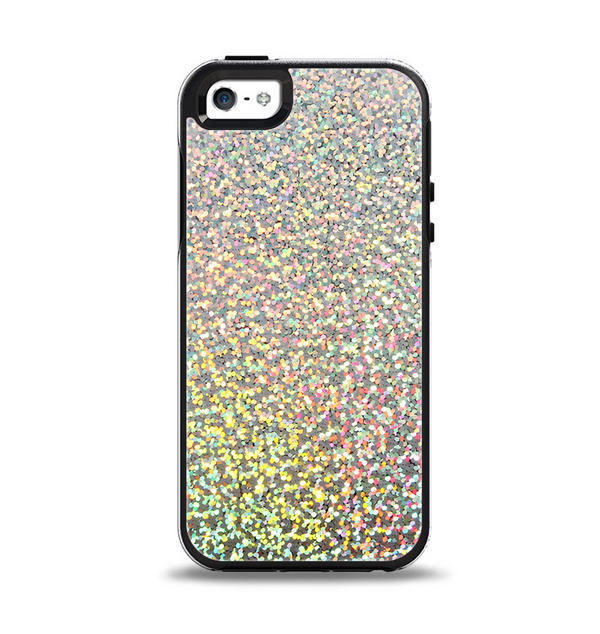 The Colorful Confetti Glitter Apple iPhone 5-5s Otterbox Symmetry Case Skin Set
