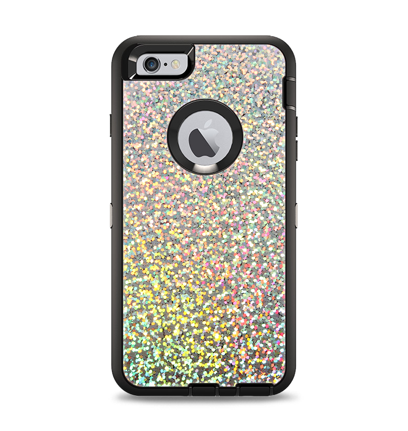 The Colorful Confetti Glitter Apple iPhone 6 Plus Otterbox Defender Case Skin Set