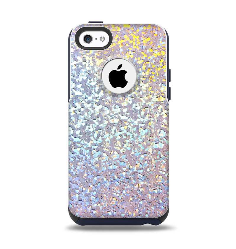 The Colorful Confetti Glitter Sparkle Apple iPhone 5c Otterbox Commuter Case Skin Set