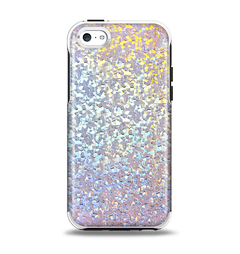 The Colorful Confetti Glitter Sparkle Apple iPhone 5c Otterbox Symmetry Case Skin Set