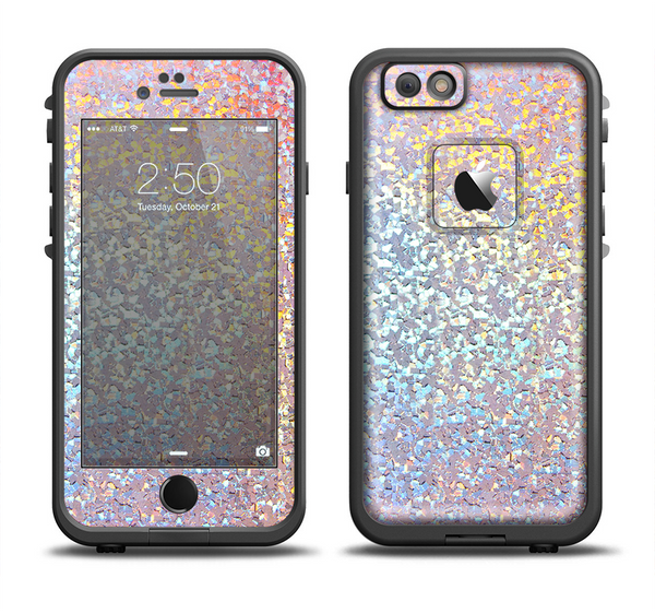 The Colorful Confetti Glitter Sparkle Apple iPhone 6 LifeProof Fre Case Skin Set
