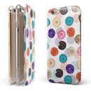 The Colorful Donut Overlay iPhone 6/6s or 6/6s Plus 2-Piece Hybrid INK-Fuzed Case