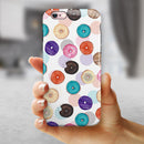 The Colorful Donut Overlay iPhone 6/6s or 6/6s Plus 2-Piece Hybrid INK-Fuzed Case