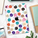 The Colorful Donut Overlay  - Full Body Skin Decal for the Apple iPad Pro 12.9", 11", 10.5", 9.7", Air or Mini (All Models Available)