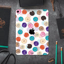 The Colorful Donut Overlay  - Full Body Skin Decal for the Apple iPad Pro 12.9", 11", 10.5", 9.7", Air or Mini (All Models Available)