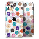 The Colorful Donut Overlay - Vinyl Skin Wrap for iPhone 17 Pro Max, 17 Pro, 17 Air, 17, 16 & All Models — Soft Matte or Ultra Gloss