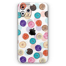 The Colorful Donut Overlay - Vinyl Skin Wrap for iPhone 17 Pro Max, 17 Pro, 17 Air, 17, 16 & All Models — Soft Matte or Ultra Gloss
