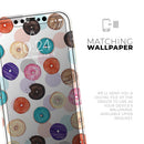 The Colorful Donut Overlay - Vinyl Skin Wrap for iPhone 17 Pro Max, 17 Pro, 17 Air, 17, 16 & All Models — Soft Matte or Ultra Gloss