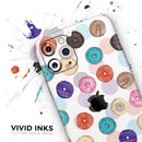 The Colorful Donut Overlay - Vinyl Skin Wrap for iPhone 17 Pro Max, 17 Pro, 17 Air, 17, 16 & All Models — Soft Matte or Ultra Gloss