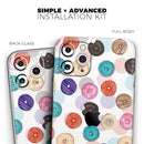 The Colorful Donut Overlay - Vinyl Skin Wrap for iPhone 17 Pro Max, 17 Pro, 17 Air, 17, 16 & All Models — Soft Matte or Ultra Gloss