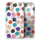 The Colorful Donut Overlay - Vinyl Skin Wrap for iPhone 17 Pro Max, 17 Pro, 17 Air, 17, 16 & All Models — Soft Matte or Ultra Gloss