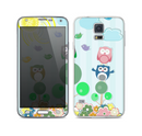 The Colorful Emotional Cartoon Owls in the Trees Skin For the Samsung Galaxy S5