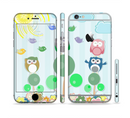 The Colorful Emotional Cartoon Owls in the Trees Sectioned Skin Series for the Apple iPhone 6s