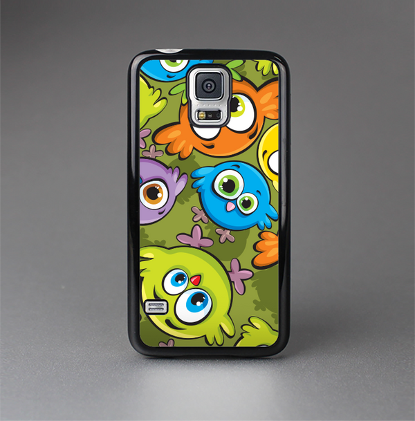 The Colorful Highlighted Cartoon Birds Skin-Sert Case for the Samsung Galaxy S5
