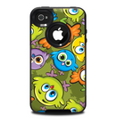 The Colorful Highlighted Cartoon Birds Skin for the iPhone 4-4s OtterBox Commuter Case