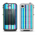 The Colorful Highlighted Vertical Stripes  Apple iPhone 4-4s LifeProof Fre Case Skin Set
