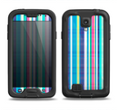 The Colorful Highlighted Vertical Stripes  Samsung Galaxy S4 LifeProof Nuud Case Skin Set