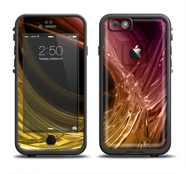 The Colorful Mercury Splash Apple iPhone 6 LifeProof Fre Case Skin Set