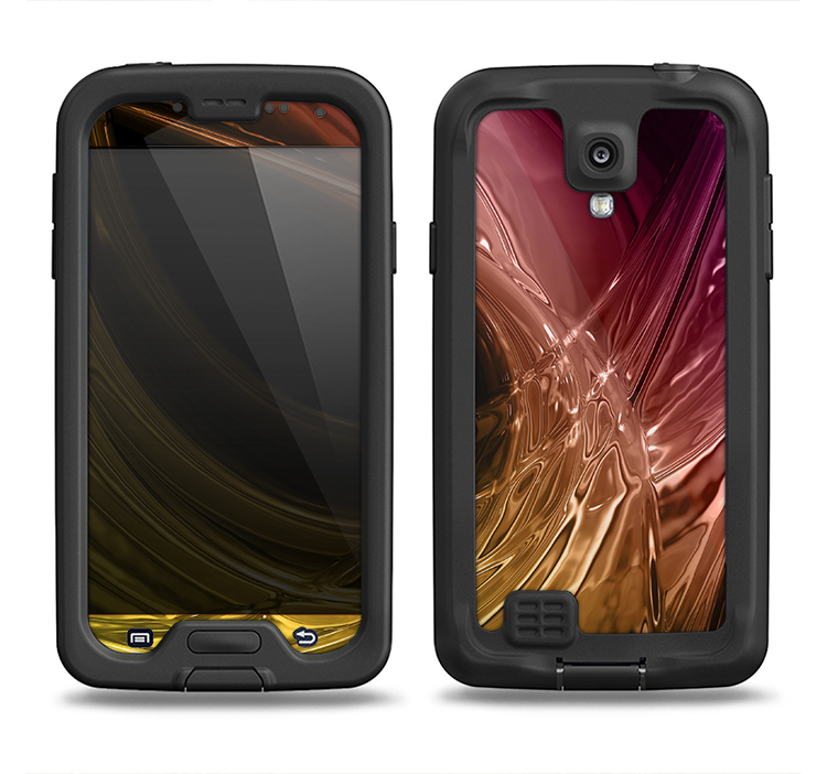 The Colorful Mercury Splash Samsung Galaxy S4 LifeProof Nuud Case Skin Set