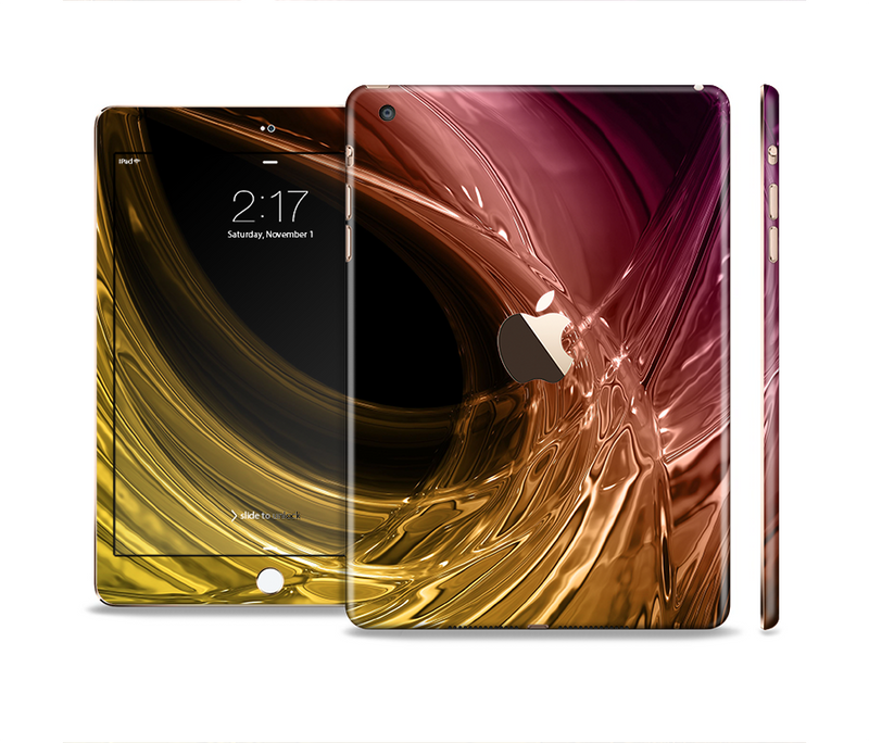 The Colorful Mercury Splash Full Body Skin Set for the Apple iPad Mini 3