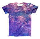 The Colorful Nebula ink-Fuzed Unisex All Over Full-Printed Fitted Tee Shirt