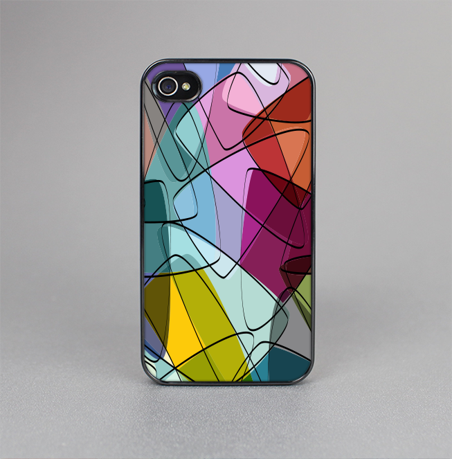 The Colorful Overlapping Translucent Shapes Skin-Sert for the Apple iPhone 4-4s Skin-Sert Case