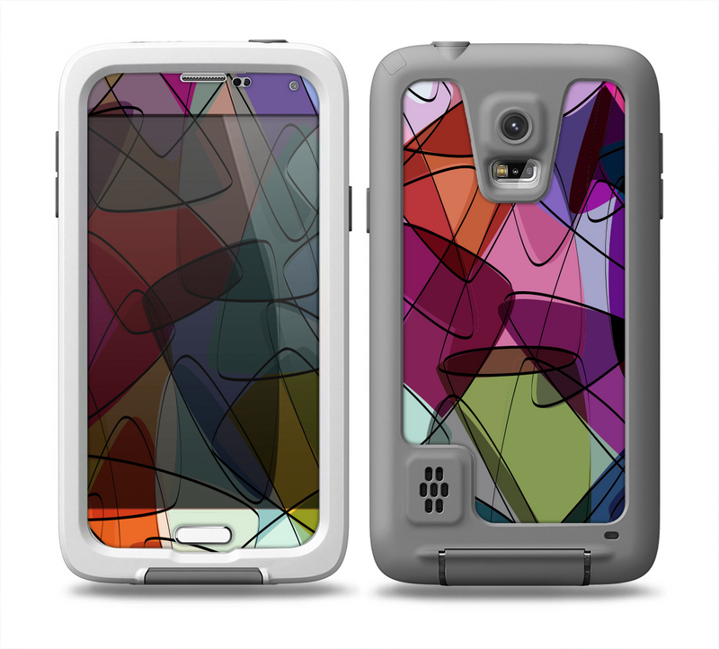 The Colorful Overlapping Translucent Shapes Skin Samsung Galaxy S5 frē LifeProof Case
