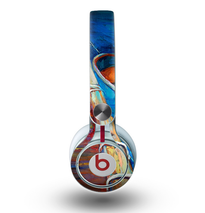 The Colorful Pastel Docked Boats Skin for the Beats by Dre Mixr Headphones