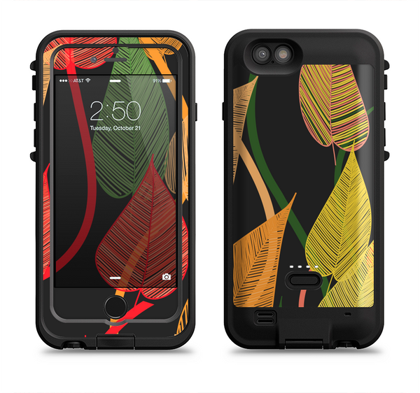 The Colorful Pencil Vines Apple iPhone 6/6s LifeProof Fre POWER Case Skin Set