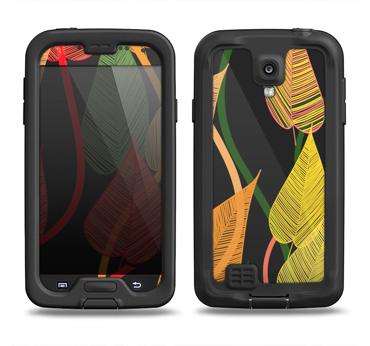 The Colorful Pencil Vines Samsung Galaxy S4 LifeProof Nuud Case Skin Set