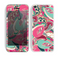The Colorful Pink & Teal Seamless Paisley Skin for the Apple iPhone 5c