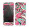 The Colorful Pink & Teal Seamless Paisley Skin for the Apple iPhone 5s