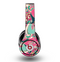 The Colorful Pink & Teal Seamless Paisley Skin for the Original Beats by Dre Studio Headphones