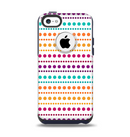 The Colorful Polka Dots on White Apple iPhone 5c Otterbox Commuter Case Skin Set